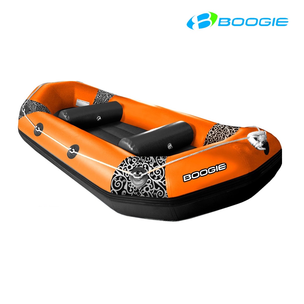 Perahu Rafting karet arung jeram Boogie Adevnture Barong 340 Orange - Black