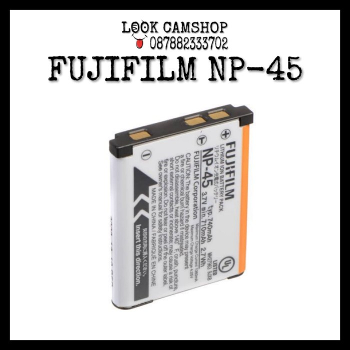 BATTREY FUJIFILM NP-45 / FUJI NP45 FOR T400 / JV150 / JX250 / JV110
