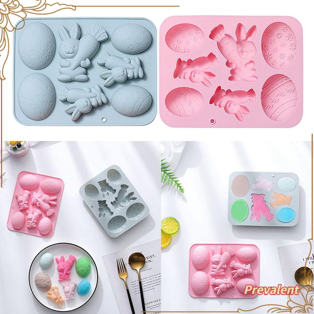 Preva Easter Cetakan Silikon Handmade Soap Mold Dekorasi Liburan 8rongga