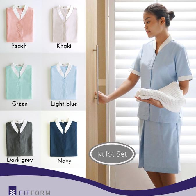 Seragam Suster FITFORM Mandarin Collar (Culotte/Celana Pendek)