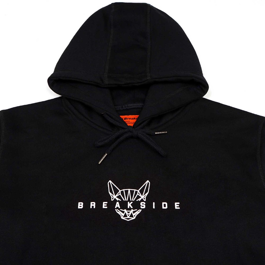 HOODIE BREAKSIDE CALM WOLF BLACK