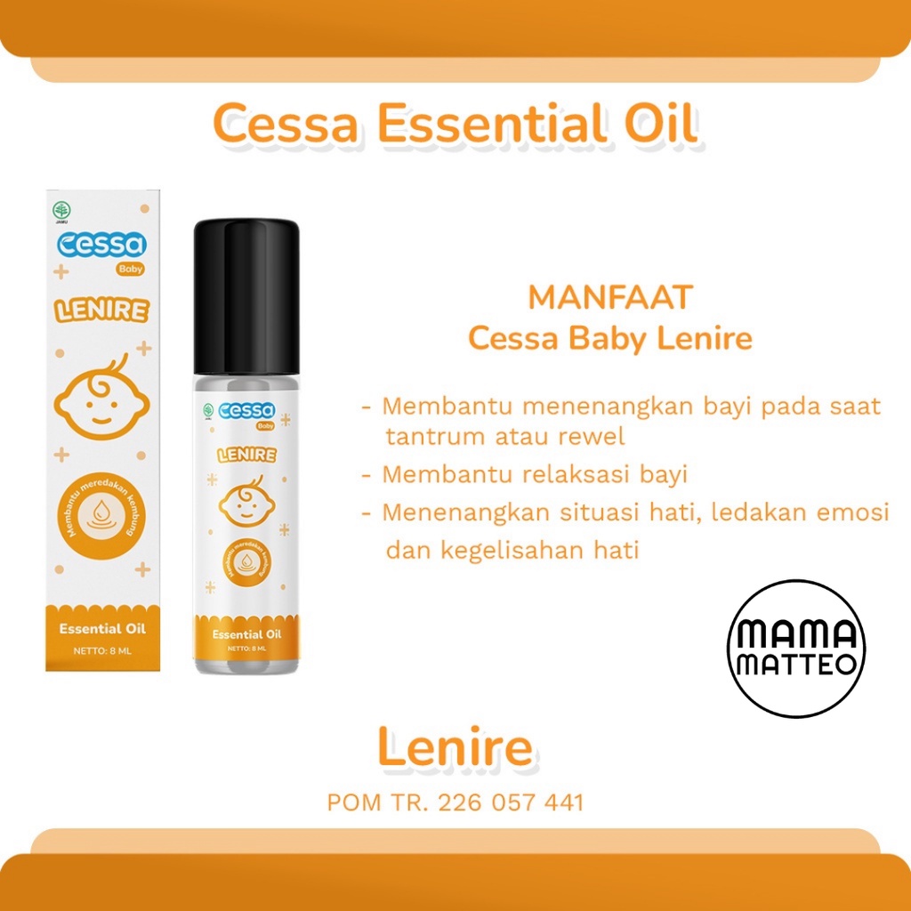 CESSA Baby Kids Natural Essential Oil 8ml / Cessa Biru Cough N Flu Happy Nose / Batuk Pilek / Merah Fever Drop Fedrop / Orange Lenire / Hijau Itch Away / Ungu Immune Booster Bofit / Lavender / CESSA BANDUNG