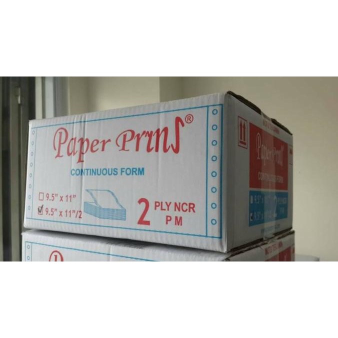 

Continuous Form Paper Prins 9.5"x11"/2 - 2 ply