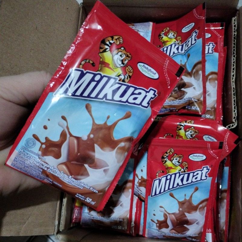 

Milkuat minuman mengandung susu Rasa cokelat krim isi bersih 50ml