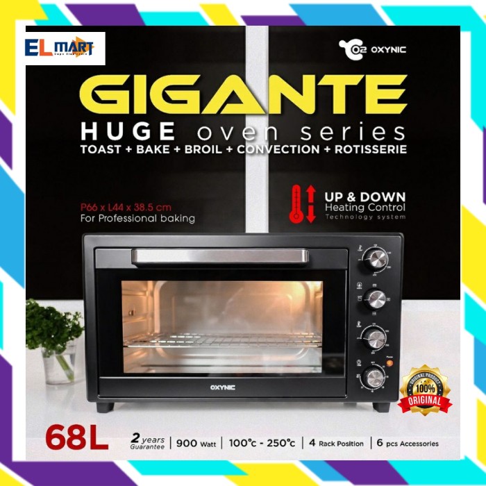 Oxynic Gigante Huge Oven Super Jumbo 68L 68 Liter 02- G068 900W