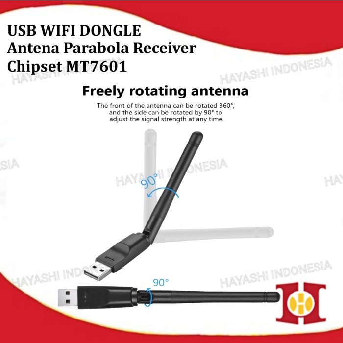 USB Wifi Set Top Box MT7601 Dongle STB Adapter Antena PC Laptop DVB T2