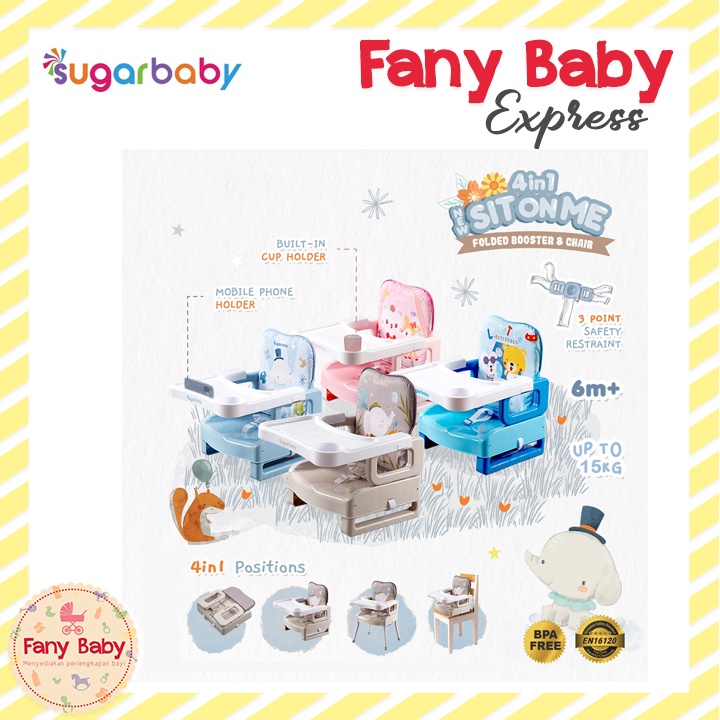 SUGAR BABY 4IN1 SITONME FOLDED BOOSTER &amp; CHAIR