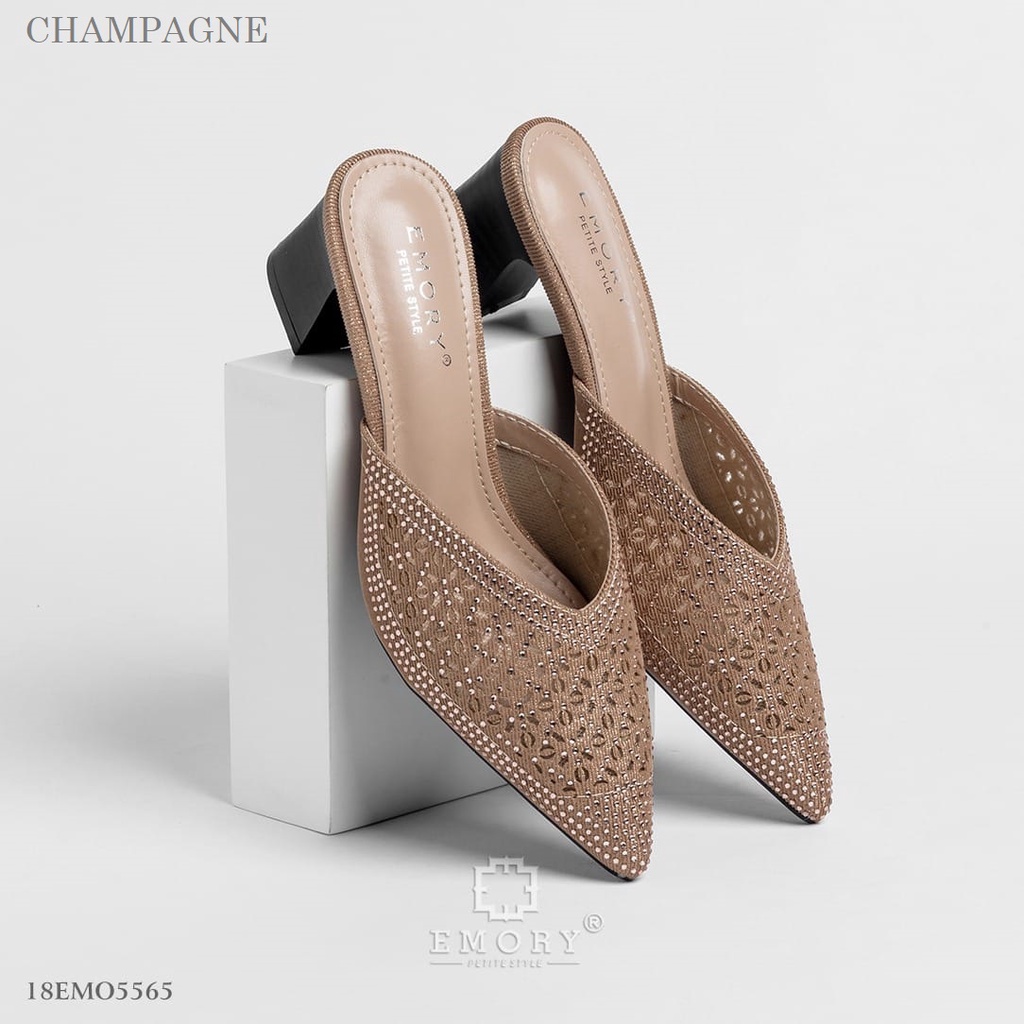 SEPATU HAK WANITA EMORYSTYLE  Navissa 18EMO 5565 MARBELAYUK CHAMPAGNE