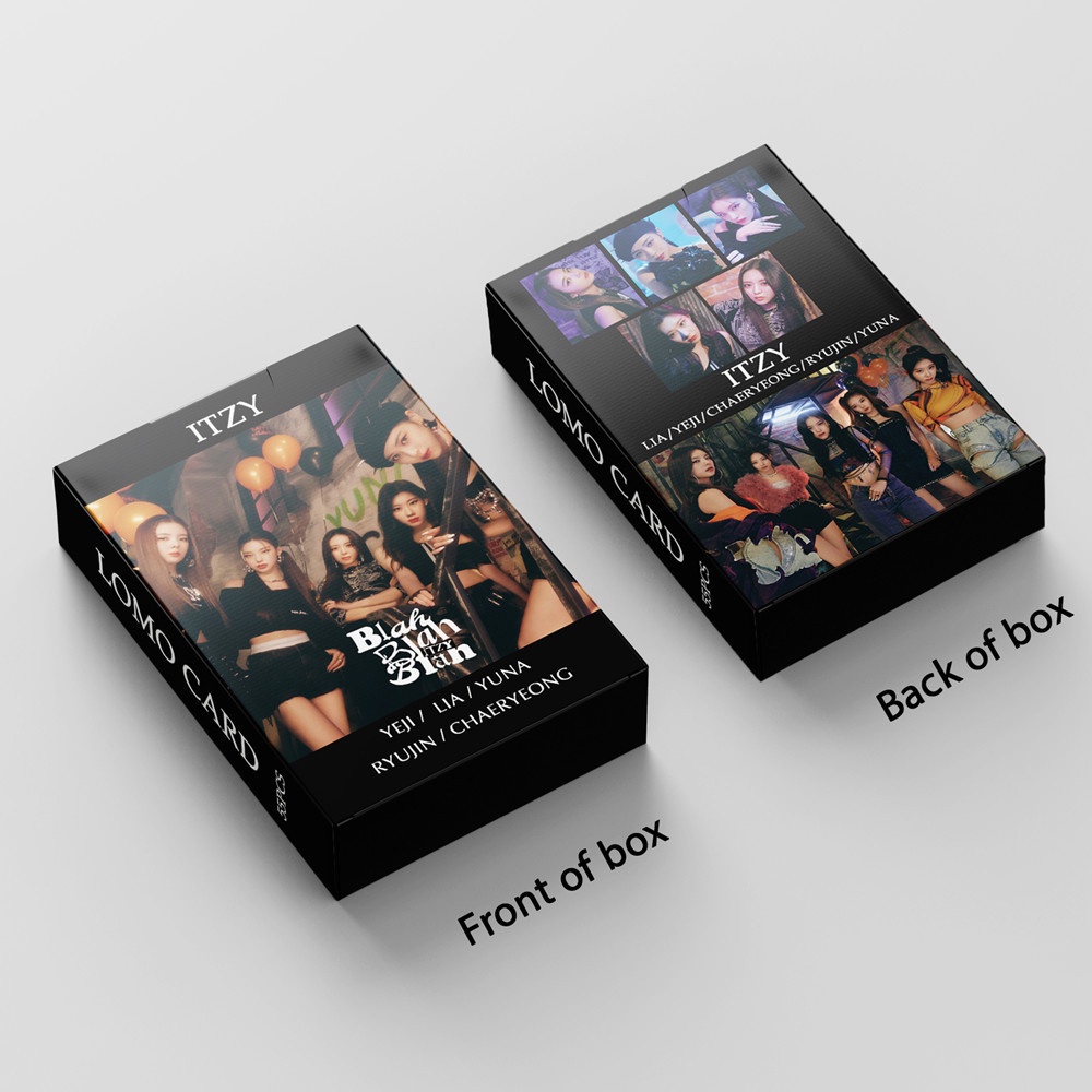 555pcs ITZY Blah Blah Album Blah Lomo Card Kpop Photocards Postcards Series In Stock New Arrival LY