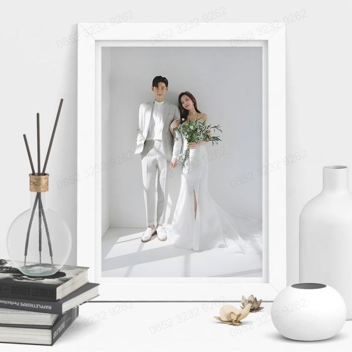 Cetak Bingkai 20R Ukir / Bingkai Foto 20R Minimalis Frame Putih Hitam Baru