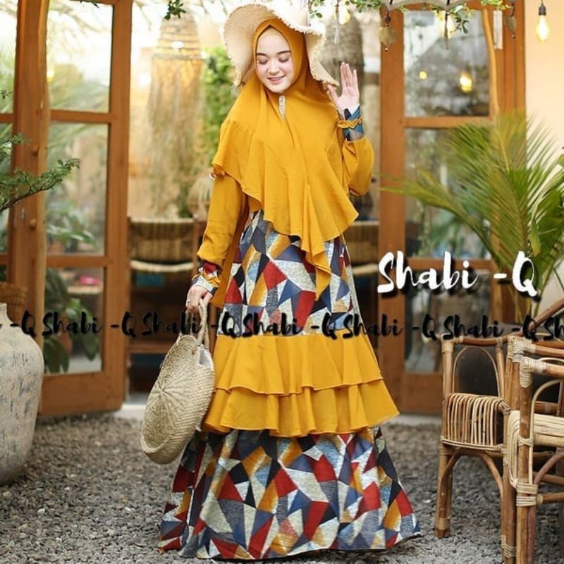 GAMIS SYARI PRINTING KALELA by SHABI-Q