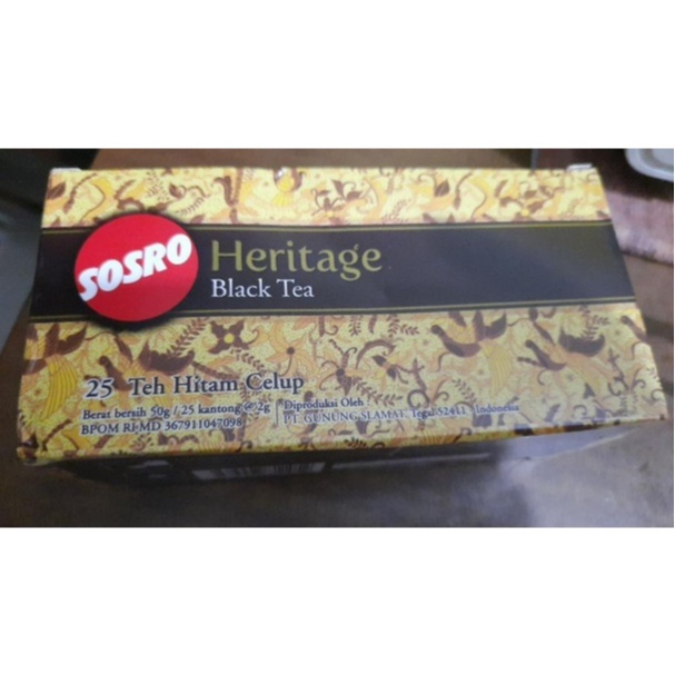 

TERMURAH TEH SOSRO CELUP HERITAGE- BLACK TEA 1 PICIS