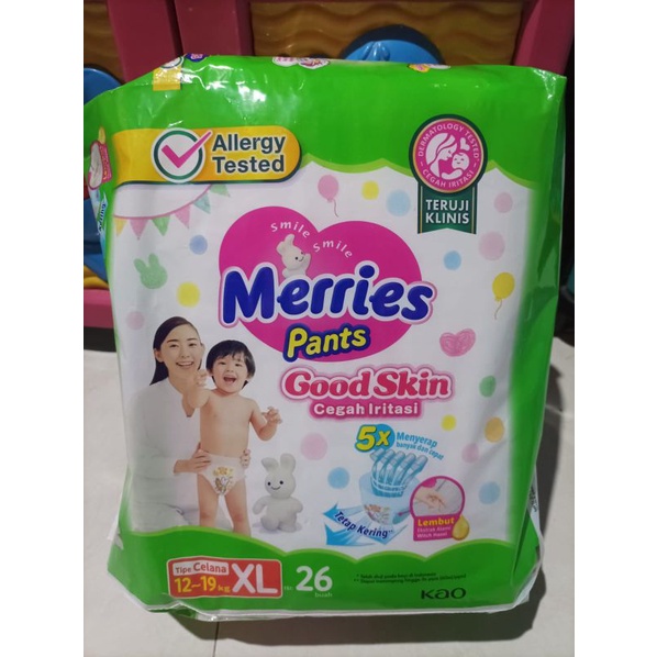Merries pants ukuran XL isi 26pcs