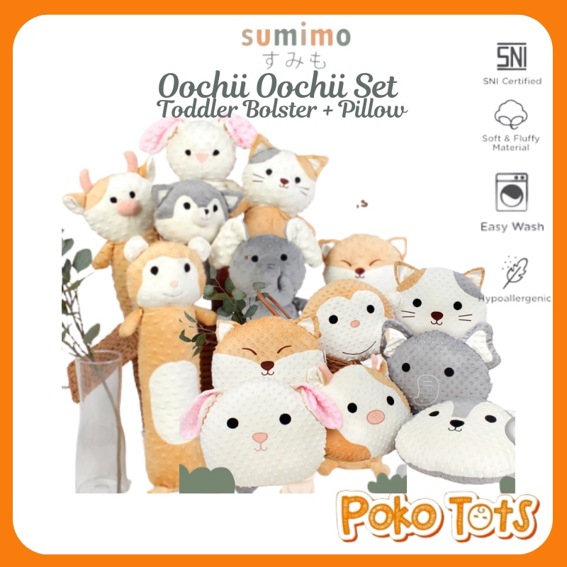 Sumimo Oochii Oochii Toddler Set Bolster &amp; Pillow Paket Bantal dan Guling Anak Sumimo