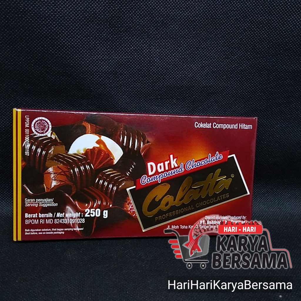 

COLATTA DARK COMPOUND CHOCOLATE 250GR