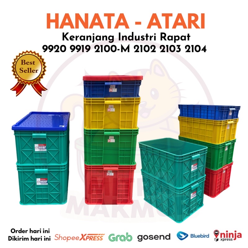 ATARI - Keranjang Industri Container Box Industri Keranjang Serbaguna 9919P-9920P ATARI / 2100M-2102-2104 HANATA
