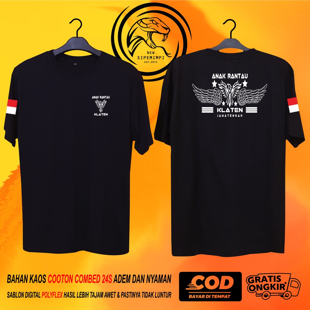 BAJU KAOS DISTRO ANAK RANTAU KLATEN KATUN COMBED 24S PREMIUM