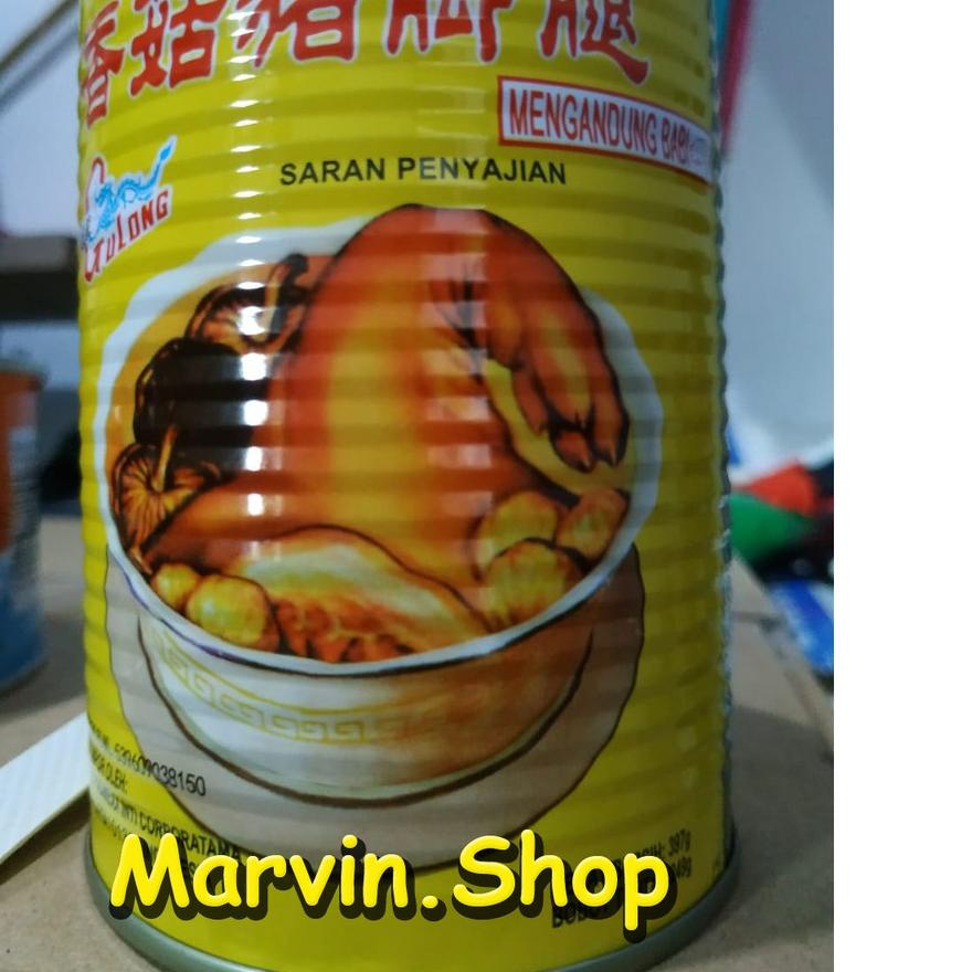 

Top Sale PROMO 2 HARI !! ED SELALU TERBARU Gulong Pork Leg / Cu Kiok Kaleng / Kaki Babi Kaleng dengan jamur Grosir