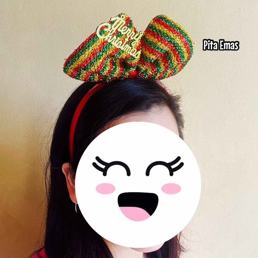 bando natal lucu tanduk pita