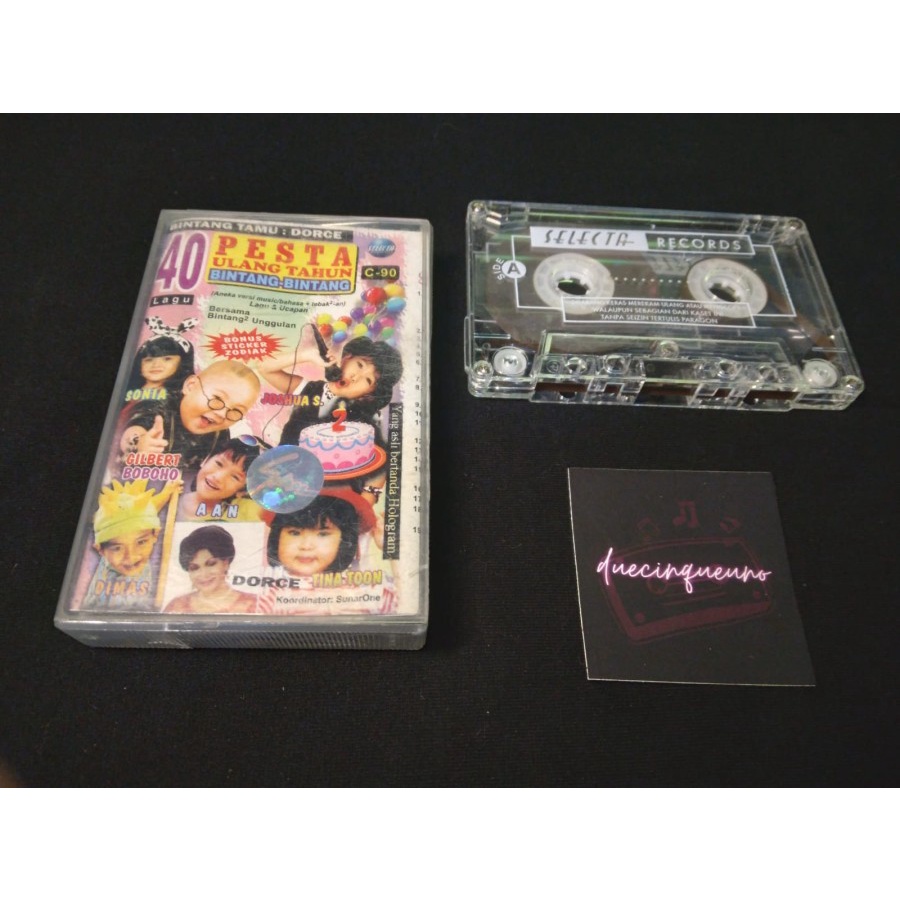 40 PESTA ULANG TAHUN BINTANG BINTANG (KASET PITA)