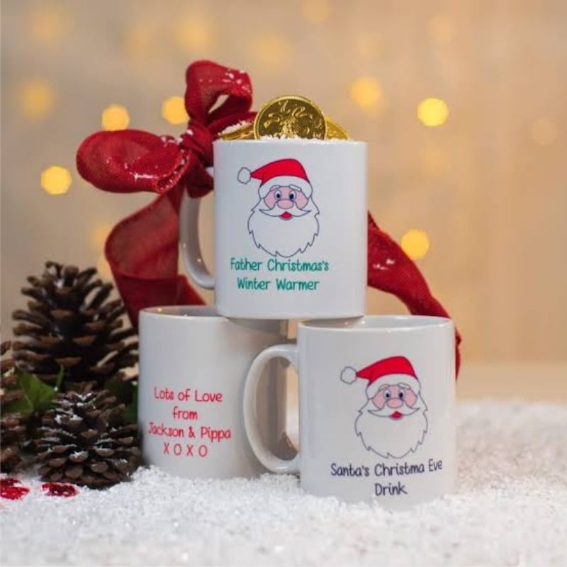 Cetak Cangkir Gelas & Mug Custom Murah Event Merry Christmas and happy New year Cocok Di gunakan unt
