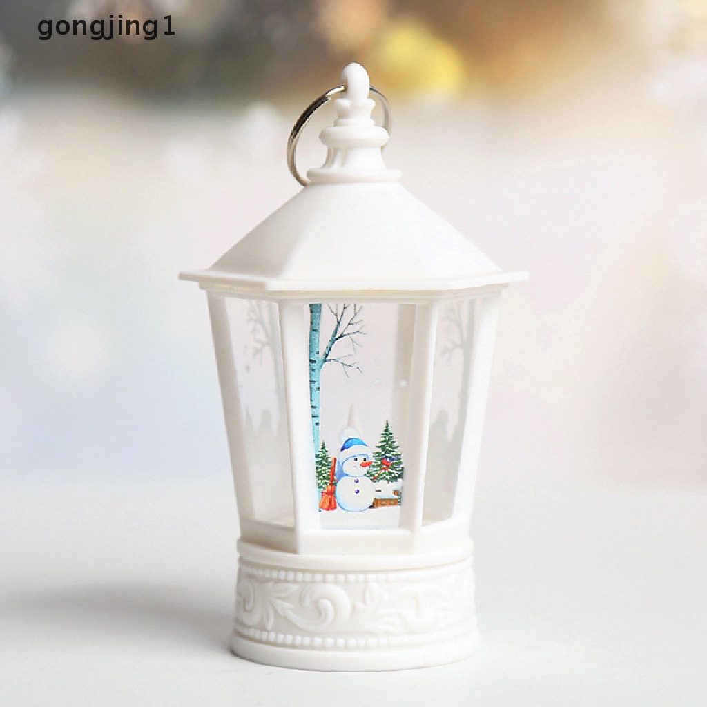 Ggg Ornamen Natal Lampu Lentera LED Santa Claus Merry Christmas Dekorasi Untuk Rumah Xmas Navidad Noel Hadiah Tahun Baru ID