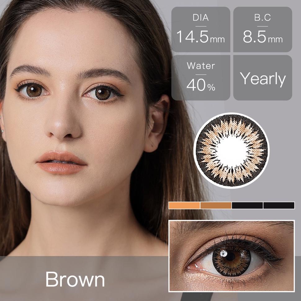 （COD）Softlens Mata Normal，abu-abu/hitam Lensa Warna, soflen mata，soflen 14.20 mm normal ‑ TUR.10De22