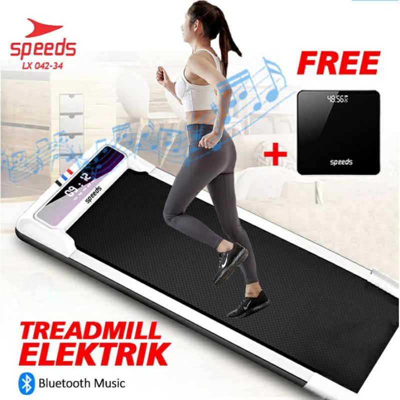 Cuci Gudang SPEEDS Treadmill Elektrik Walking Pad Treadmil  Produk Baru Bukan Second
