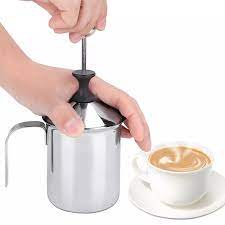 IKILOSHOP 304 Jug Milk Frother Dalgona Maker Mug Stainless Steel Coffee Cappuccino Mokha stock