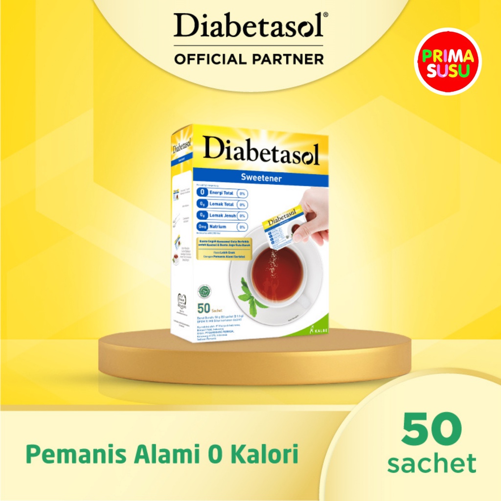 

Diabetasol Sweetener 50 Sachet 75 Gr