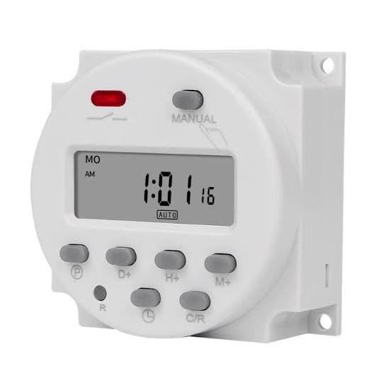Timer Digital saklar otomatis alat on off lampu listrik AC 220 volt Non COD