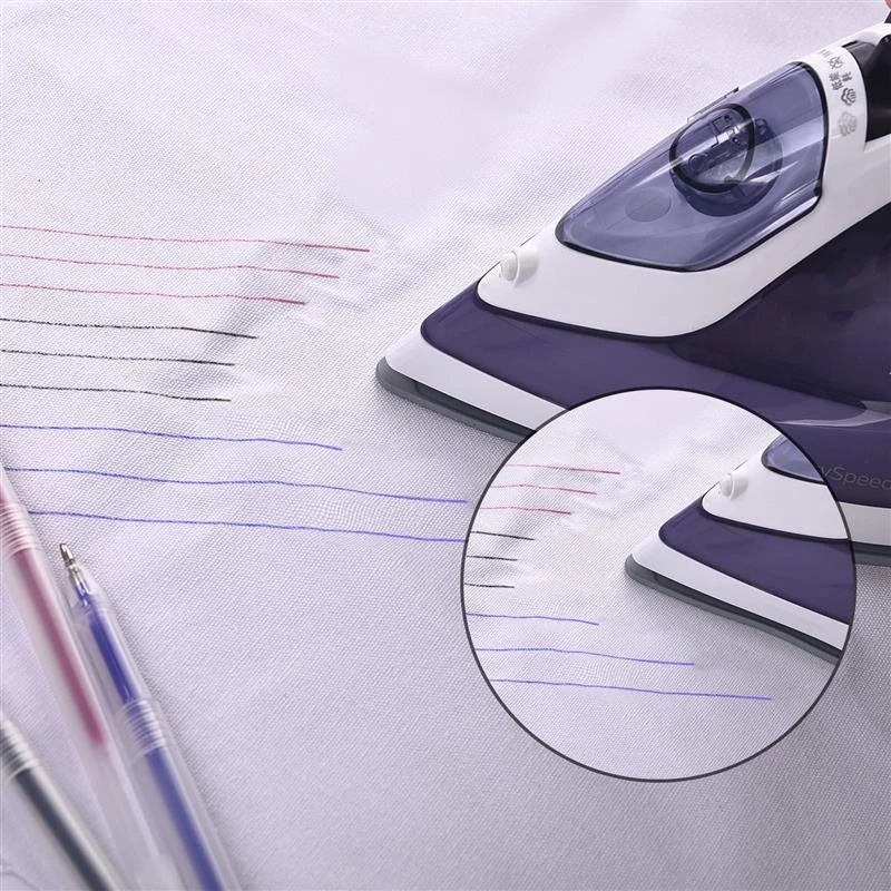 Pen Penanda Penghilang Suhu Penanda Garis DIY Craft Jahit Aksesoris 10Pcs/Set Pen Penanda Tahan Panas Pena Kain Penghilang Suhu