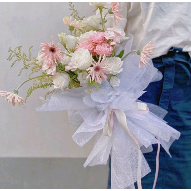 

[15 LEMBAR] Lembar wrapping pembungkkus buked bunga bahan tissue