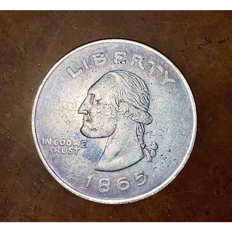 KOIN AMERIKA KUNO TAHUN 1865 KONDISI BAGUS
