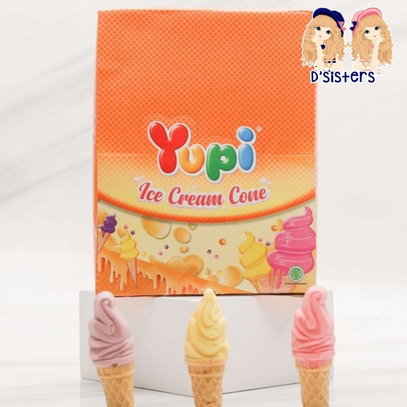 

YUPI ICE CREAM CONE ISI 24 PERMEN JELLY ANEKA RASA MURAH