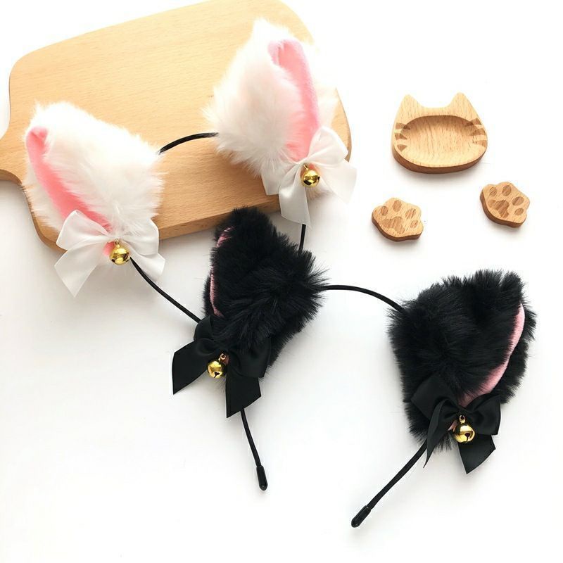 New Bando Fashion Hairball Wanita  Aksesoris Halloween Natal Costum Cosplay High Quality Import