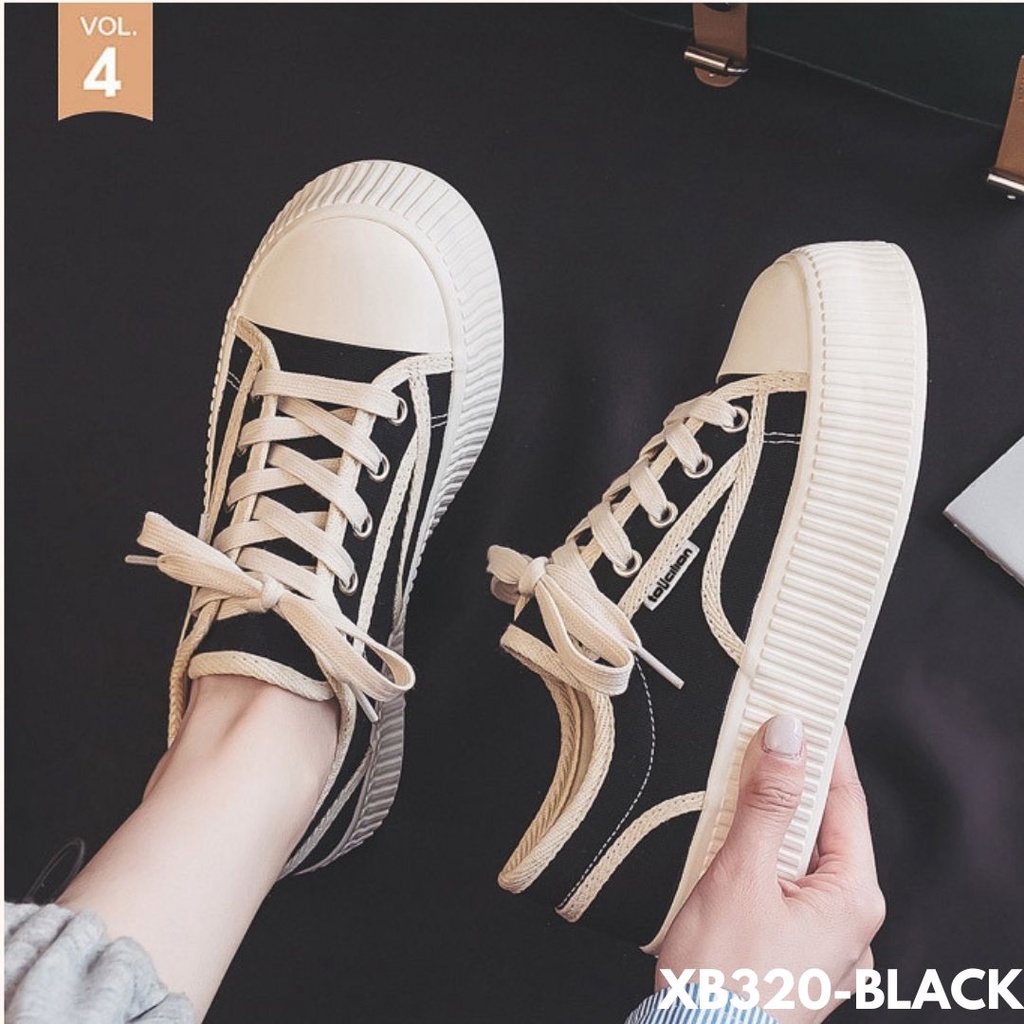 SEPATU SNEAKERS WANITA KECE BANGET LANGSUNG SPEK SELEB IMPORT BAHAN CANVAS B320