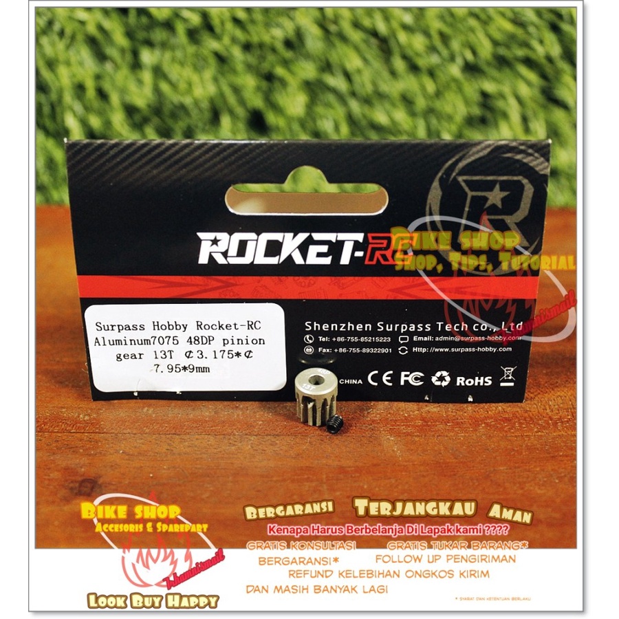 Pinion 48DP 13T 14T 15T 16T 17T Aluminum PINION GEAR Surpass Hobby