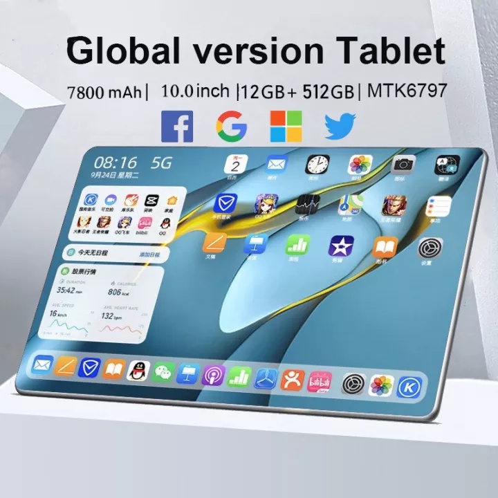 【Bisa COD】samsungTablet Galaxy ipad Pro11 PC Asli tab Murah 5G Baru 2022 12GB+512GB Pembelajaran Tablet Android for kids Wifi 5G Dual SIM card