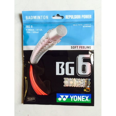 SENAR RAKET BADMINTON YONEX BG 6