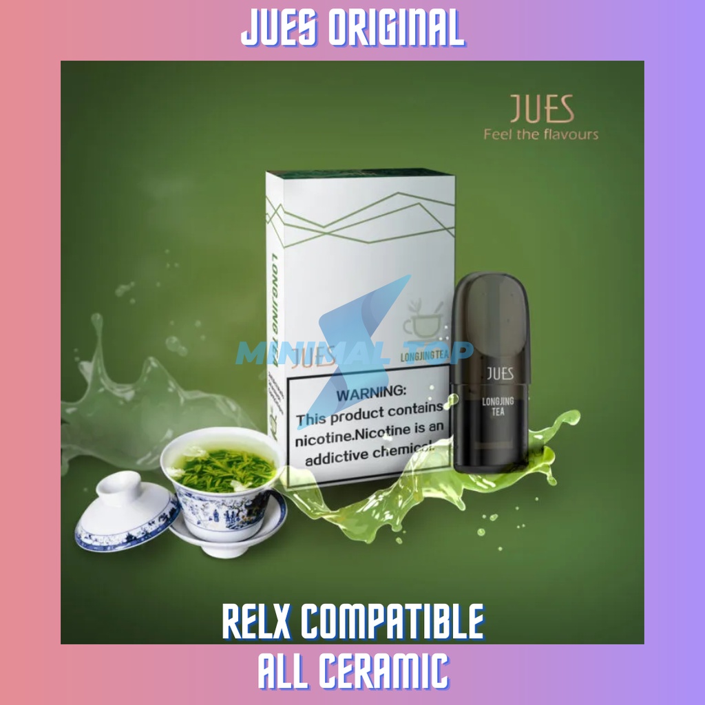 JUES Pod Pro Long Jing Tea (Cocok dengan Relx Infinity Essential Phantom)