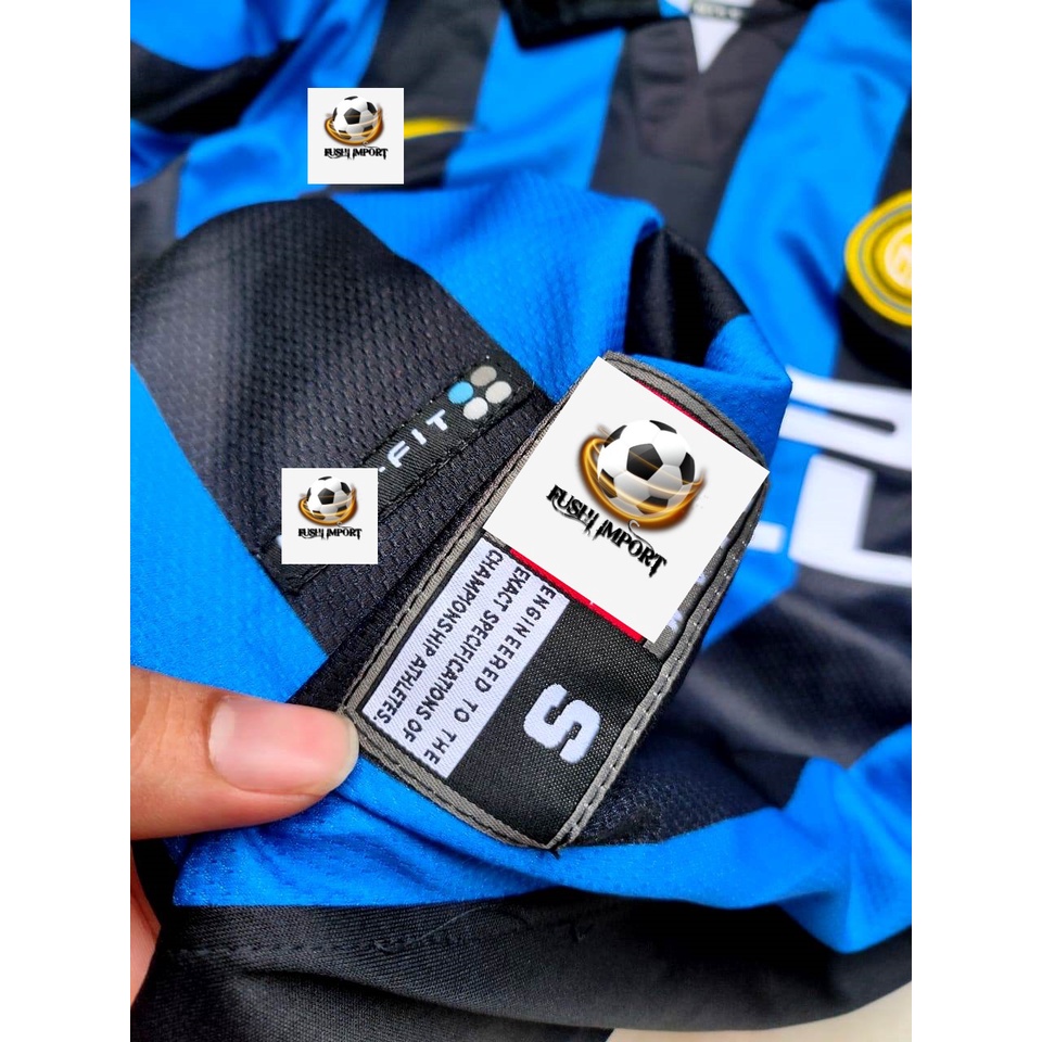 Jersey Baju Bola Retro Inter Home 1998 1999 Grade Ori