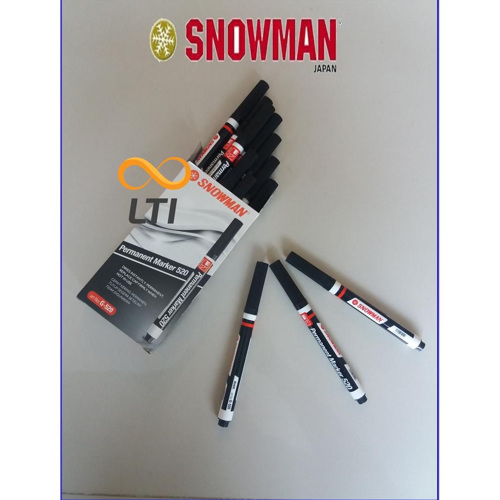 

SPIDOL SNOWMAN PERMANENT MARKER G 520 / SPIDOL PERMANENT G-520 PER LUSIN BISA CAMPUR WARNA TERLARISS...,,,,,