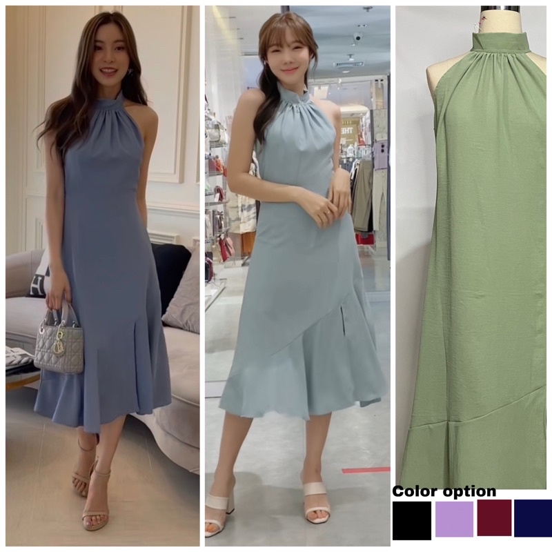 D1101 Yoona Midi Dress /dress pesta / dress pantai / dress braidsmaid