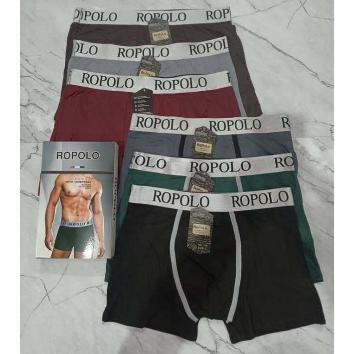 3 PCS CELANA DALAM BOXER PRIA / BOXER PRIA ROPOLO PREMIUM