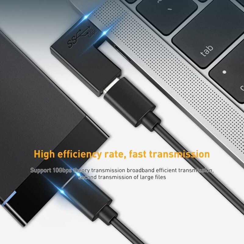 USB 3.1 Type C to USB Type C OTG Adapter 10Gbps 100W PD Fast Charging