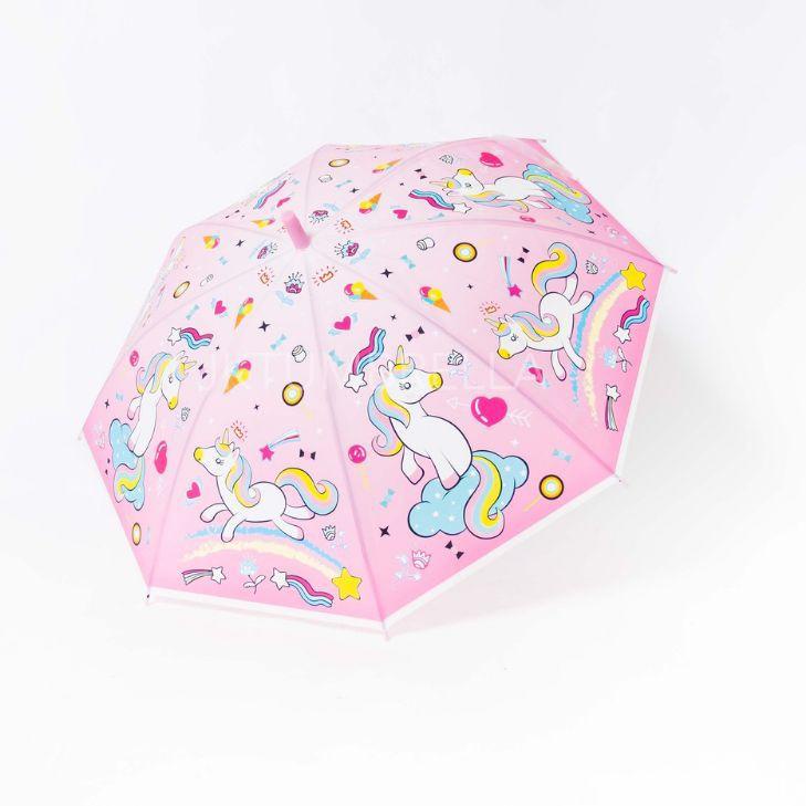 Terkini Payung Tongkat Anak Doff / Motif Unicorn / Kuda Poni Banyak Pilihan Warna / Kokoh