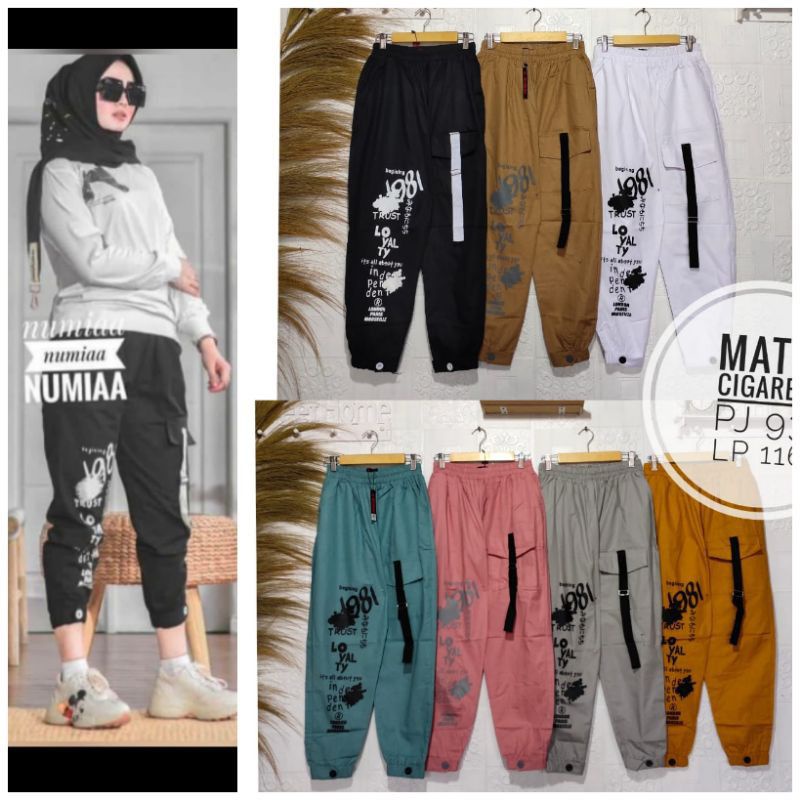 Celana Jogger Sablon by Jevani