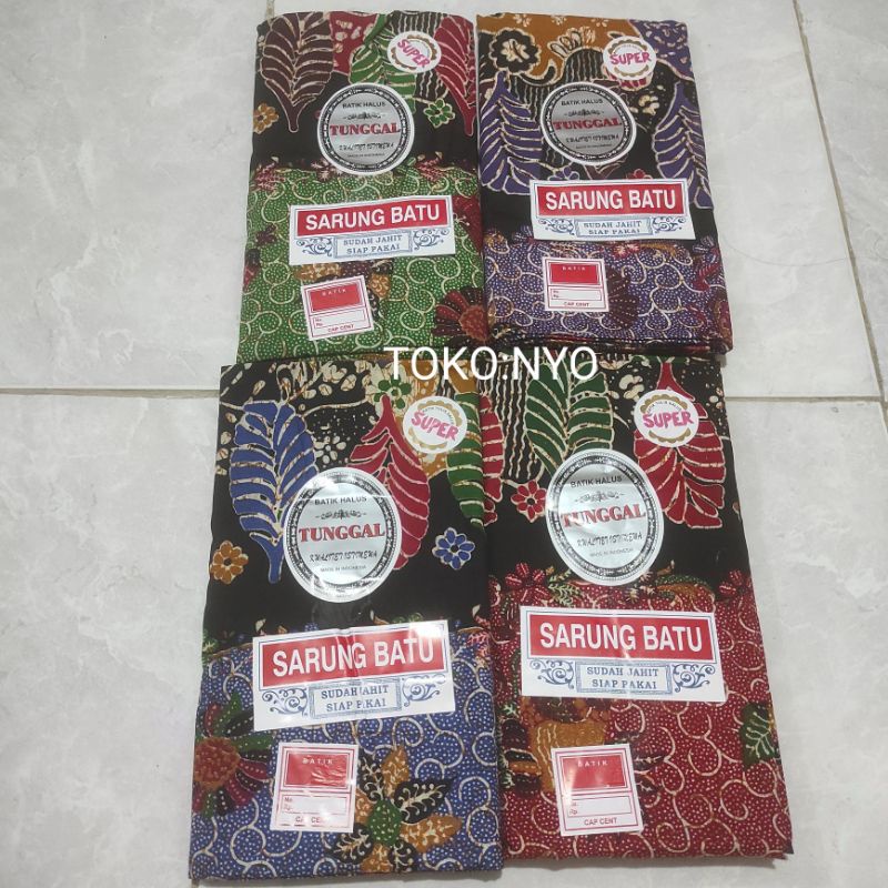 Sarung Wanita Batik Halus Tunggal Sarung Batu Siap pakai Sudah Dijahit Sarung Santriwati.