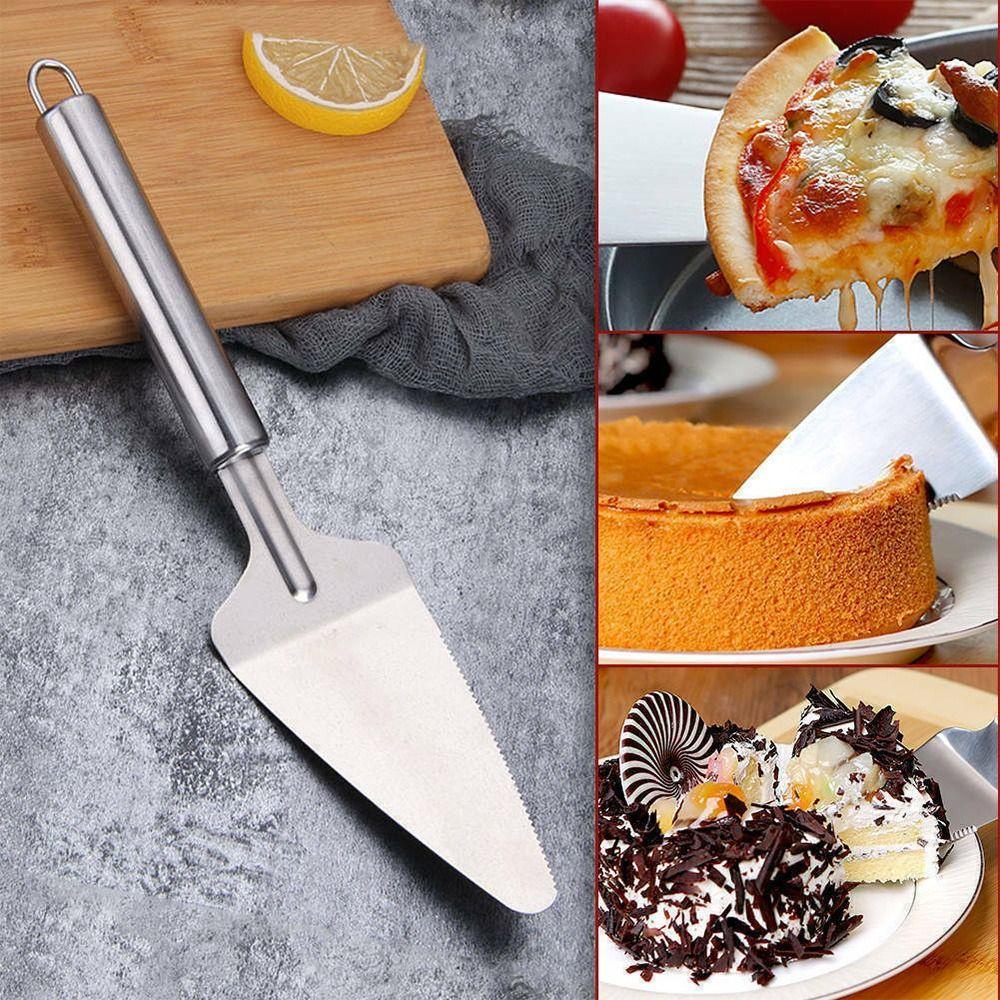 Solighter Pastry Spatula Aksesoris Dapur Alat Panggang Tepi Gerigi Burger Flipper